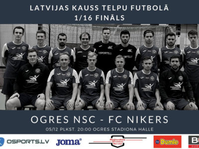 “Ogres NSC” cīņu par Latvijas Kausu turpinās pret FC “Nikers”