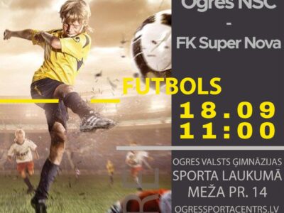 Latvijas jaunatnes čempionāts futbolā Ogres NSC – FK Super Nova
