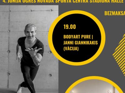 “Vingro vesels Ogrē” ar starptautiskās BODYART skolas elites treneri Janni Giannikakis no Vācijas!