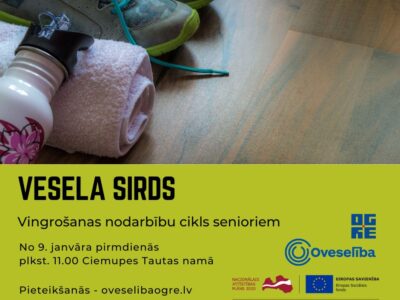 Vesela sirds vingrošana senioriem – Ciemupē no 9.janvāra