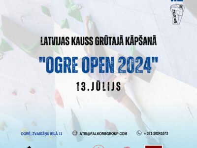 Tornī Ogre norisināsies Latvijas kauss grūtajā kāpšanā “OGRE OPEN 2024”