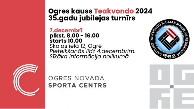 Ogres kauss Teakvondo 2024 @ Skolas iela 12