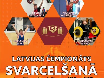 Latvijas Čempionāts svarcelšanā 8.-10.novembrī