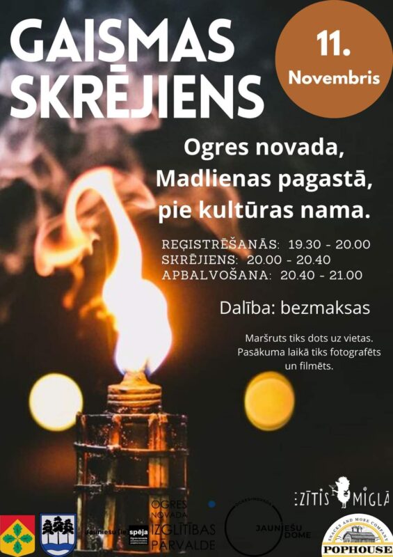 11.novembra Gaismas skrējiens Madlienā @ Madliena